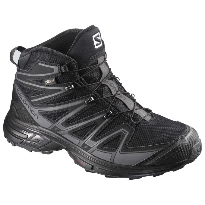 SALOMON X-CHASE MID GTX® Philippines - Men's Hiking Shoes - Black | 862705-DEM